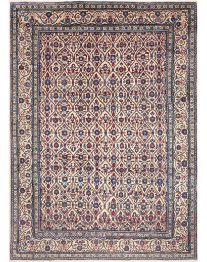 Tappeto Kashan Persia beige grigio 240x330