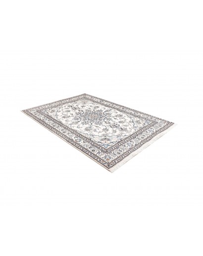 Tappeto Nain Kashmar Persia bianco grigio 167x240