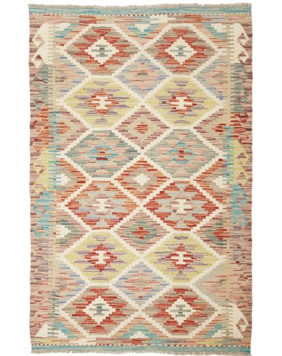 Tappeto Kilim Afghanistan marrone 97x150