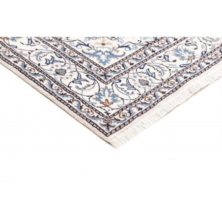 Tappeto Nain Kashmar Persia bianco grigio 167x240