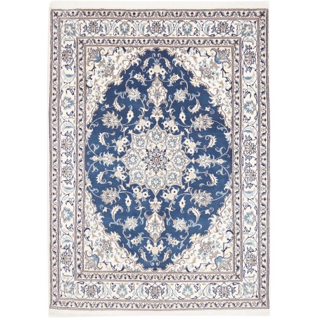 Tappeto Nain Kashmar Persia blu 172x237