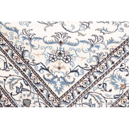 Tappeto Nain Kashmar Persia bianco grigio 167x240