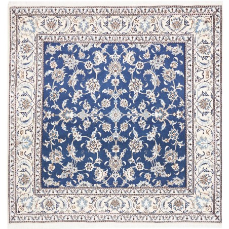 Tappeto Nain Kashmar Persia blu 198x202