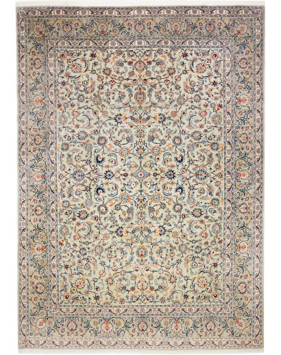 Tappeto Kashan Persia beige bianco 275x385