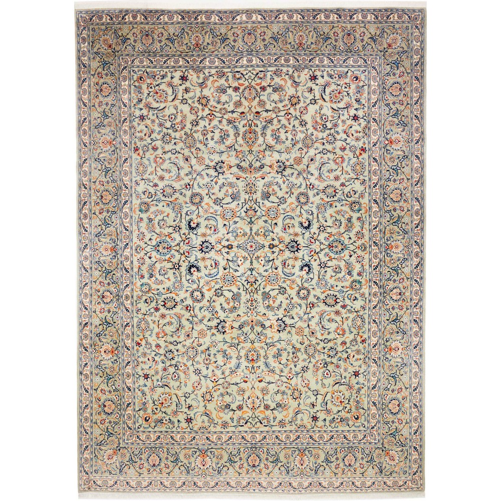 Tappeto Kashan Persia beige bianco 275x385