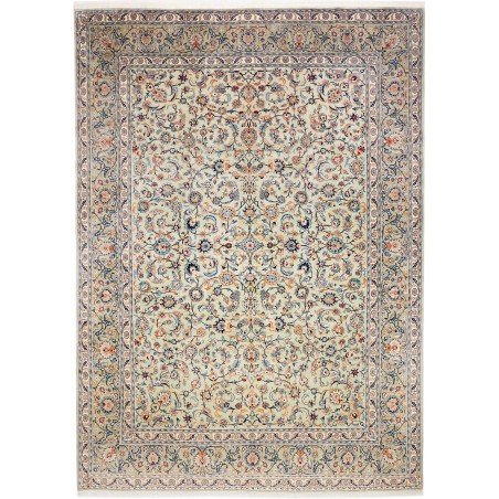Tappeto Kashan Persia beige bianco 275x385