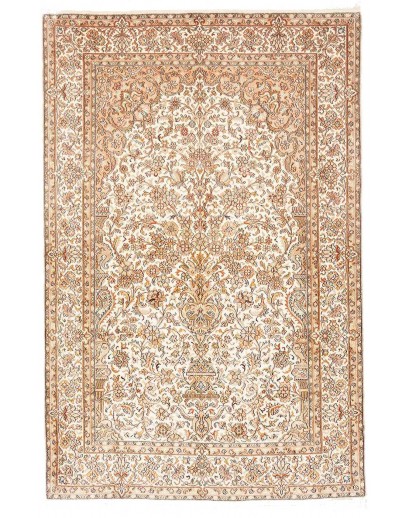 Tappeto Kashmir India giallo verde 125x192