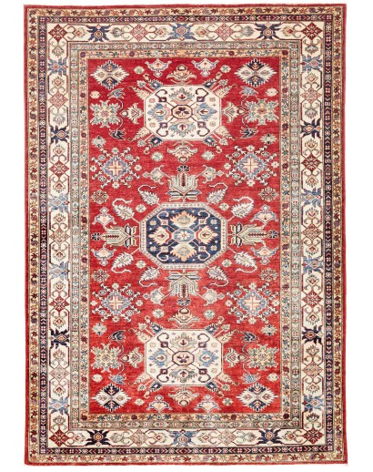 Tappeto Kazak Fine Pakistan giallo grigio 170x243