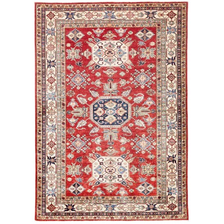 Tappeto Kazak Fine Pakistan giallo grigio 170x243