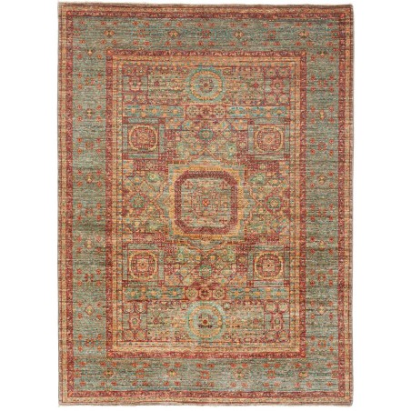 Tappeto Mamlouk Pakistan bianco marrone 153x207