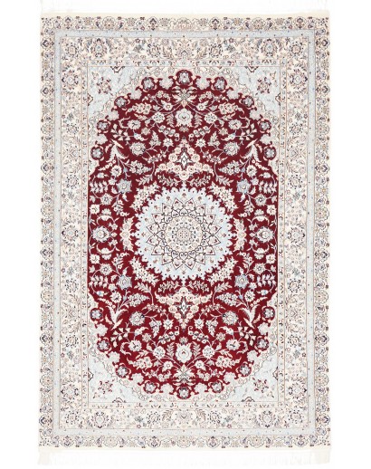 Tappeto Nain 6La Persia bianco grigio 127x191