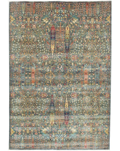 Tappeto Shahi Fine Pakistan bianco azzurro 202x297