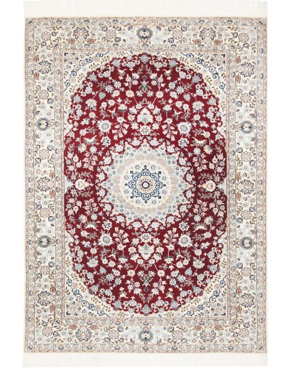 Tappeto Nain 6La Persia bianco marrone 118x168