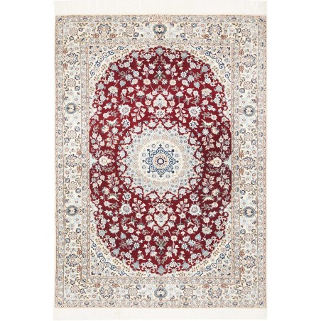 Tappeto Nain 6La Persia bianco marrone 118x168