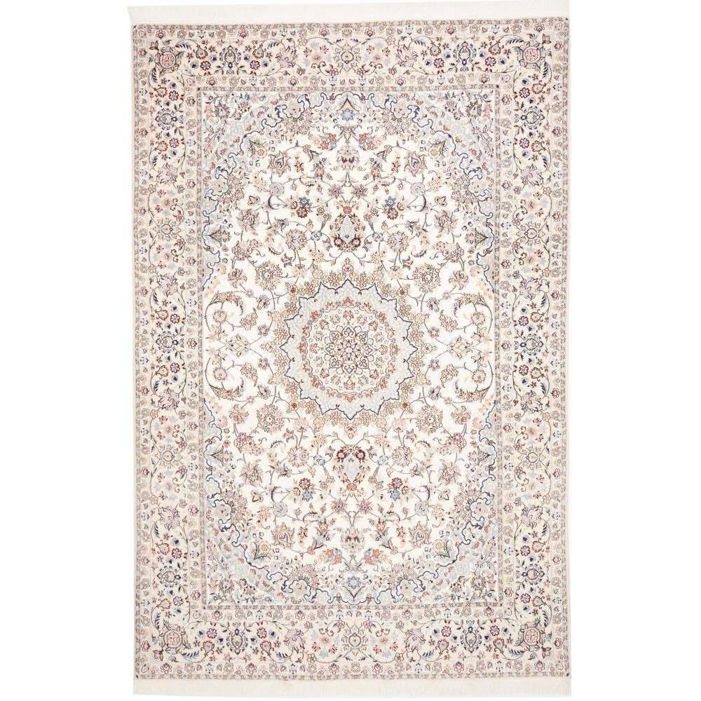 Tappeto Nain 9La Persia bianco marrone 208x318