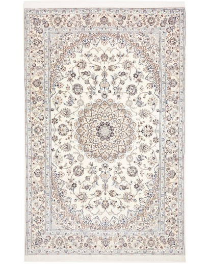 Tappeto Nain 9La Persia bianco azzurro 205x325