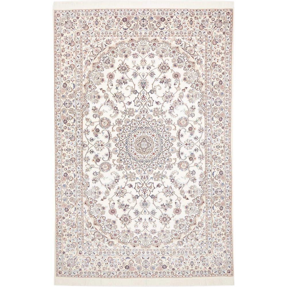 Tappeto Nain 9La Persia bianco marrone 205x317