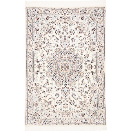 Tappeto Nain 9La Persia bianco grigio 104x153