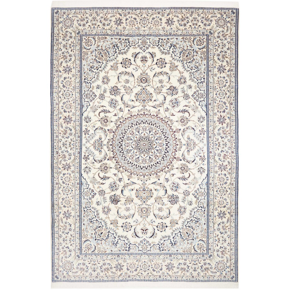 Tappeto Nain 9La Persia bianco grigio 194x297