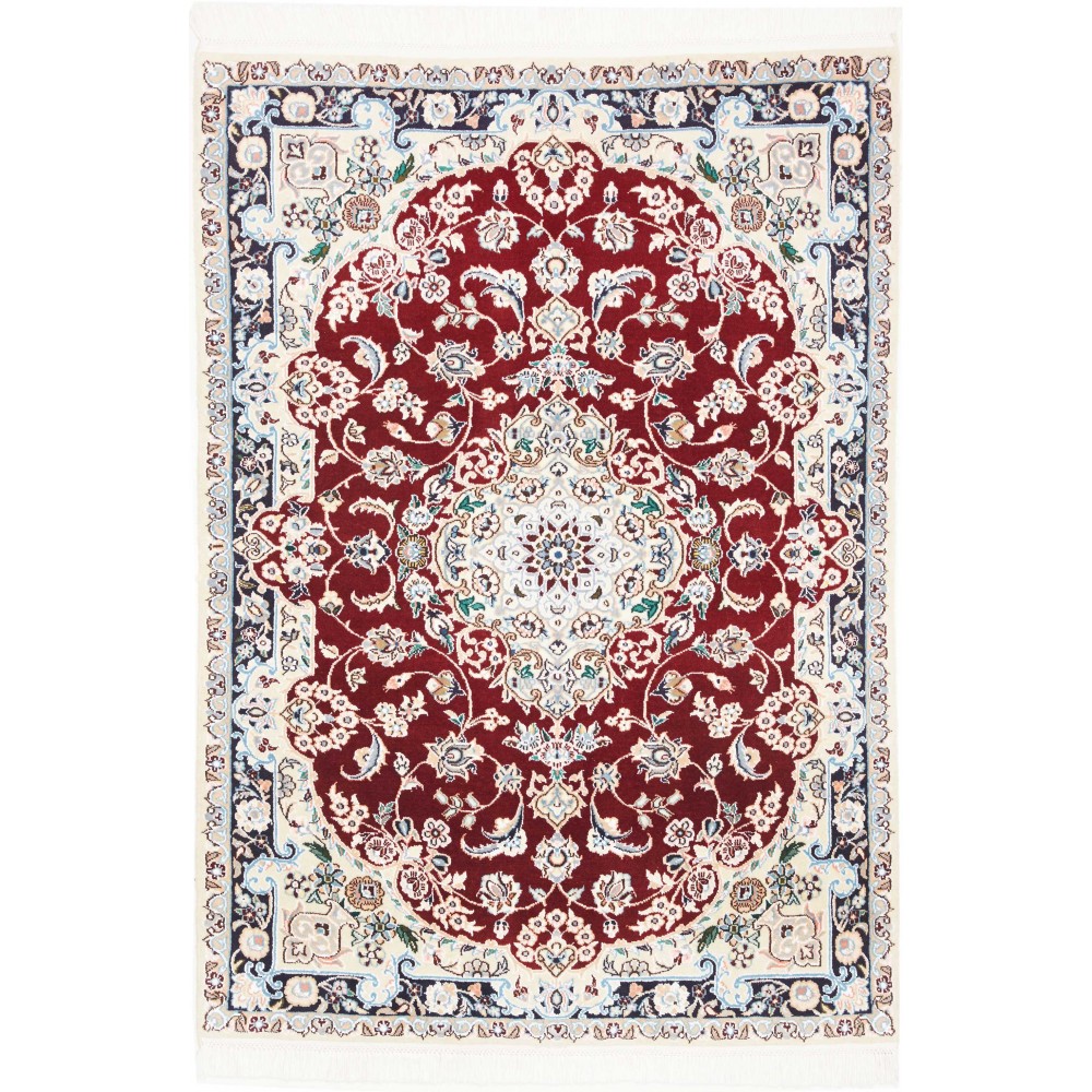 Tappeto Nain 9La Persia bianco grigio 107x154