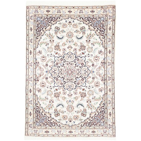 Tappeto Nain 9La Persia bianco grigio 102x146