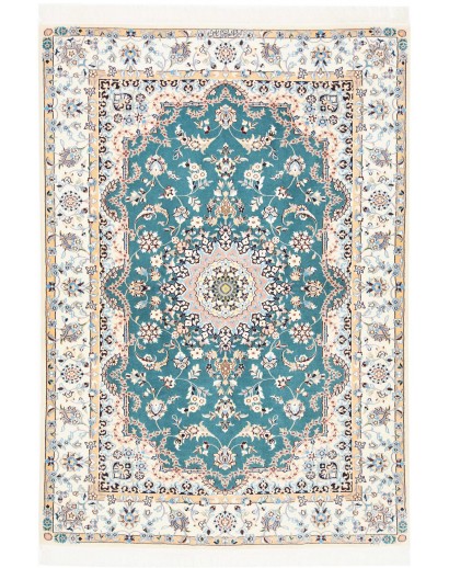 Tappeto Nain 6La Persia azzurro grigio 127x181
