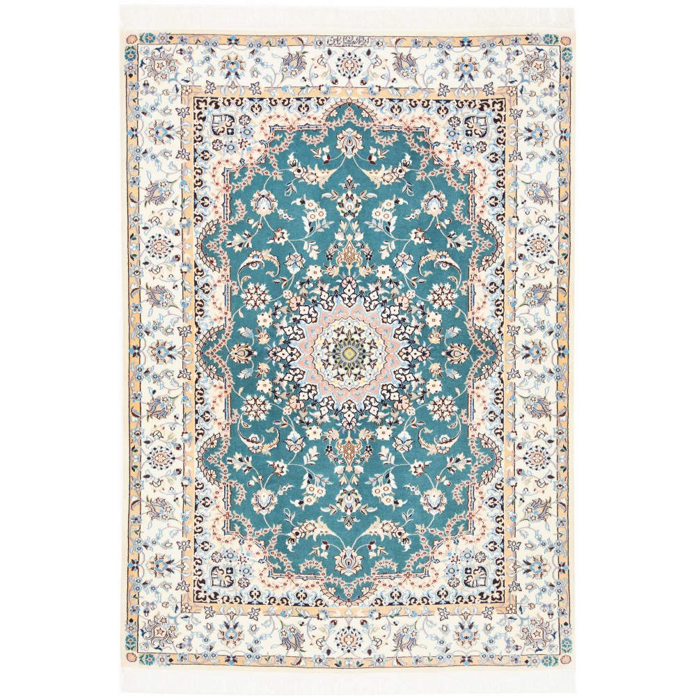 Tappeto Nain 6La Persia azzurro grigio 127x181