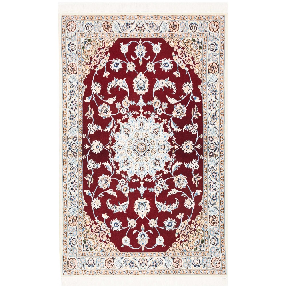 Tappeto Nain 9La Persia bianco grigio 101x162