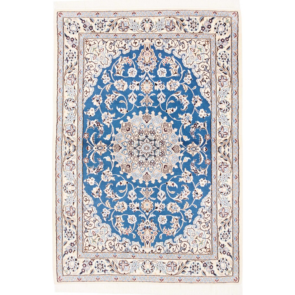 Tappeto Nain 9La Persia blu 104x155