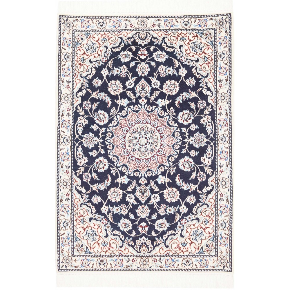Tappeto Nain 9La Persia bianco grigio 81x120