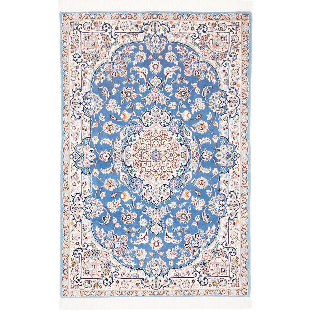 Tappeto Nain 9La Persia bianco grigio 104x156