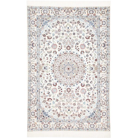 Tappeto Nain 6La Persia beige azzurro 109x165