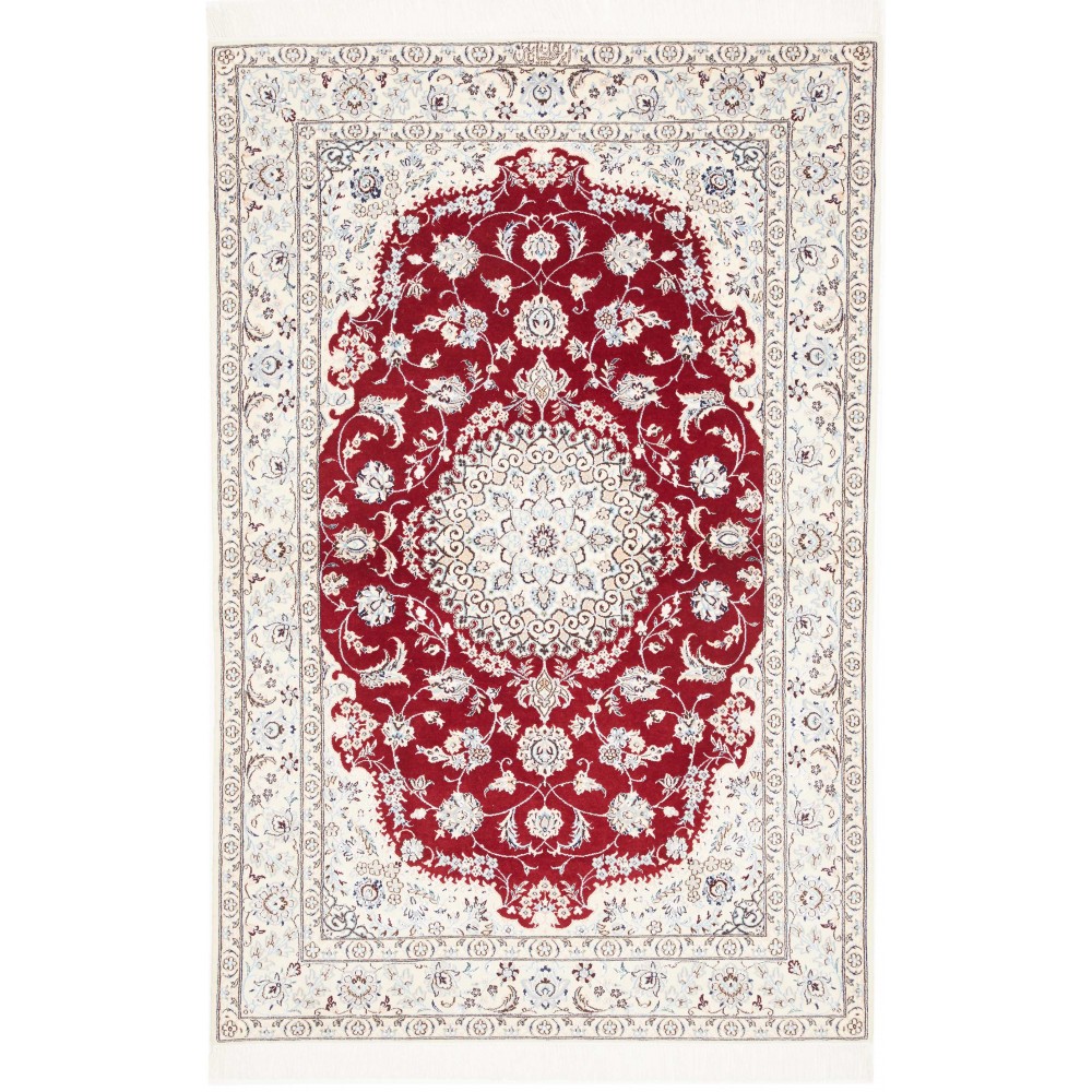 Tappeto Nain 6La Persia bianco grigio 109x165
