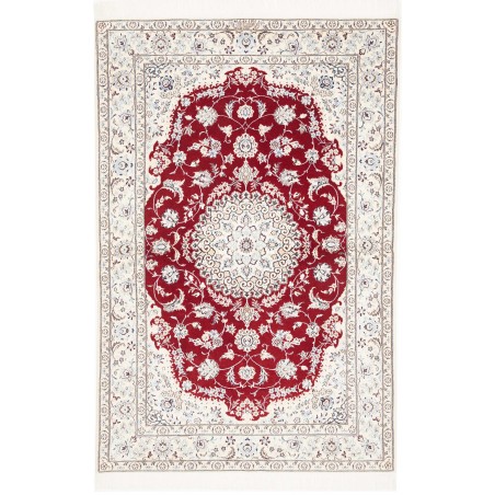 Tappeto Nain 6La Persia bianco grigio 109x165
