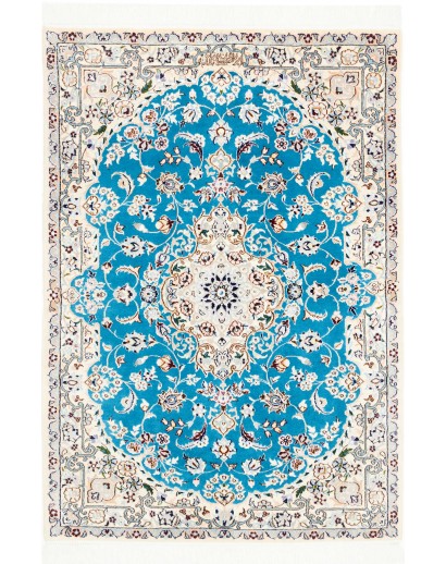 Tappeto Nain 6La Persia azzurro verde 83x121