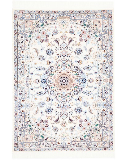Tappeto Nain 6La Persia beige azzurro 85x123