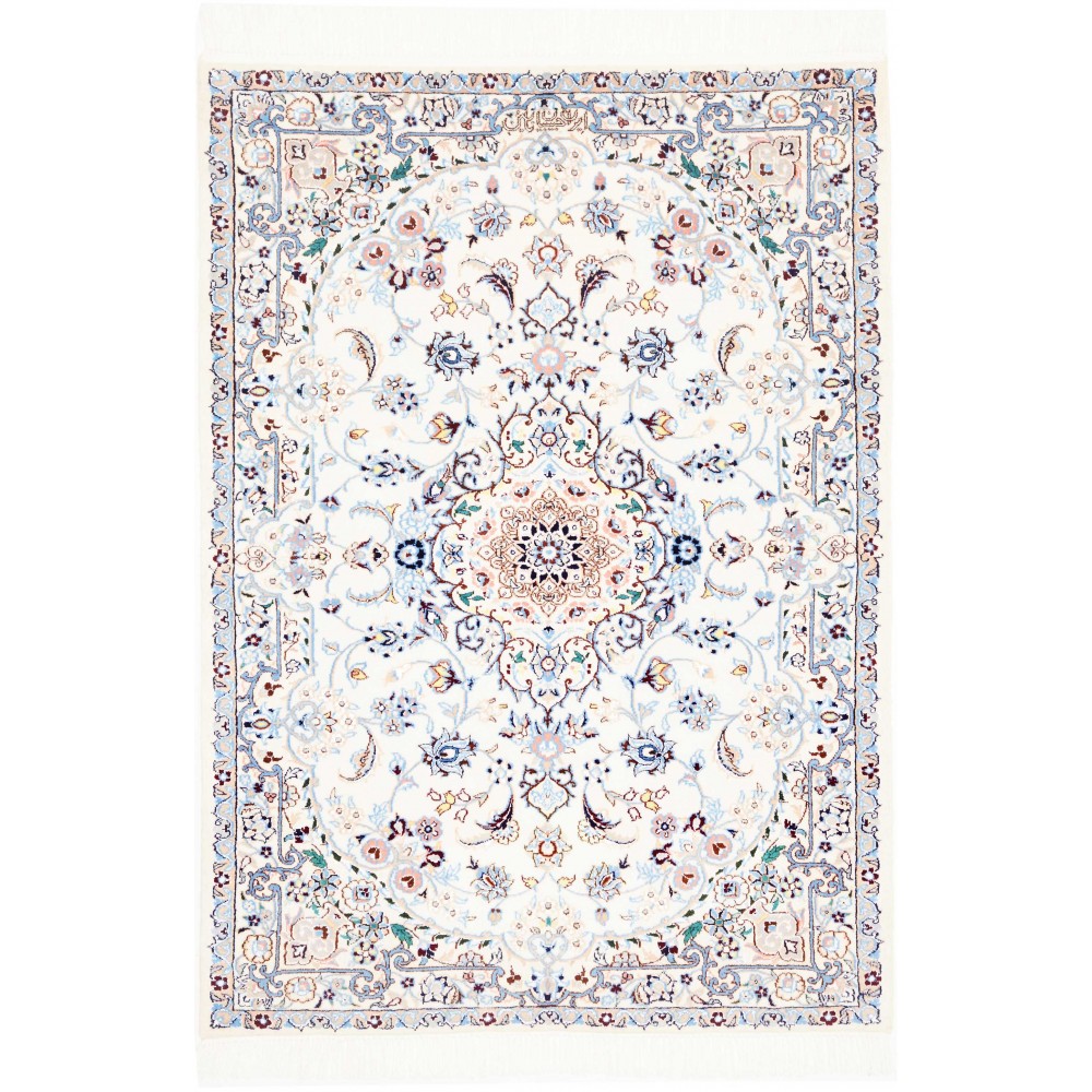 Tappeto Nain 6La Persia beige azzurro 85x123