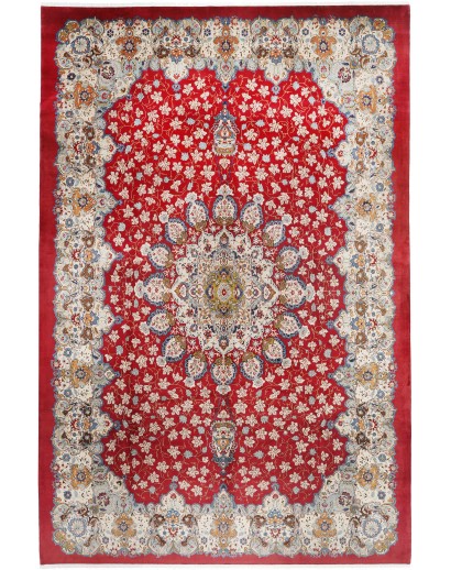 Tappeto Kashan Persia beige marrone 352x530