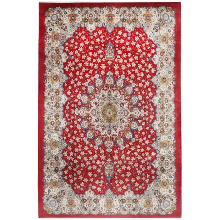 Tappeto Kashan Persia beige marrone 352x530