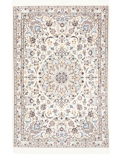 Tappeto Nain 9La Persia bianco grigio 104x153