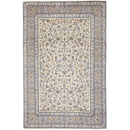Tappeto Kashan Persia beige grigio 232x353