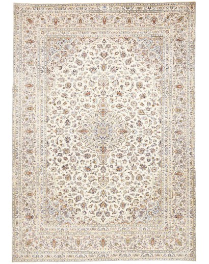 Tappeto Kashan Persia bianco 252x355