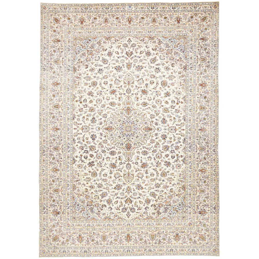 Tappeto Kashan Persia bianco 252x355