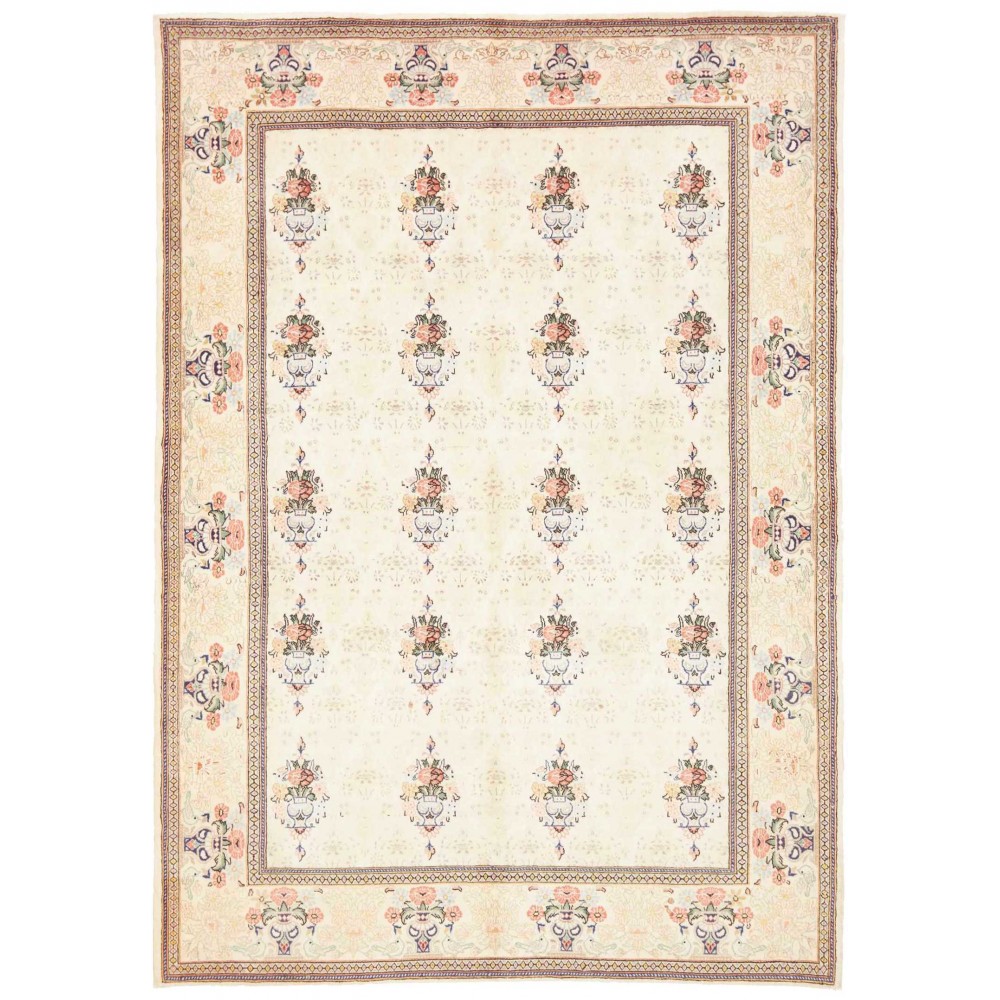 Tappeto Kashan Fine Persia bianco azzurro 150x210