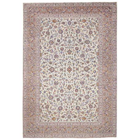 Tappeto Kashan Persia beige grigio 296x426