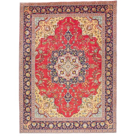 Tappeto Tabriz Persia marrone rosso 257x348