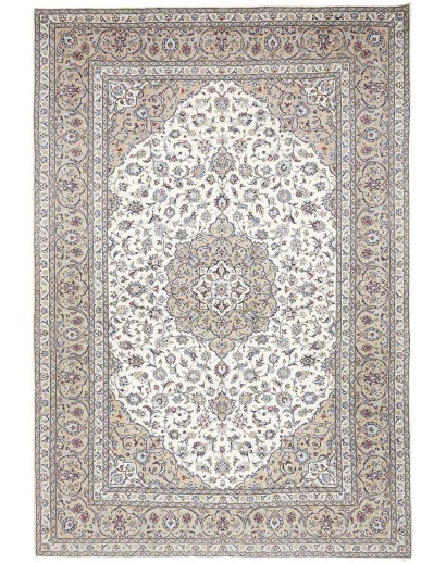 Tappeto Kashan Persia bianco grigio 250x365