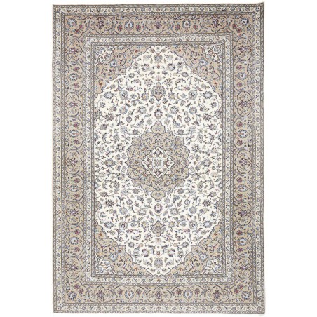 Tappeto Kashan Persia bianco grigio 250x365