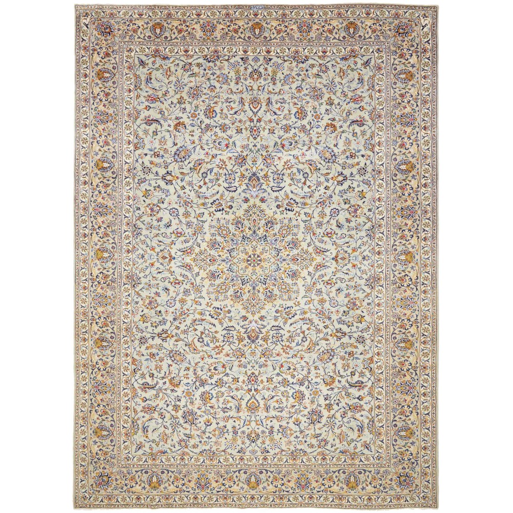 Tappeto Kashan Persia beige bianco 292x405