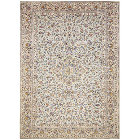 Tappeto Kashan Persia beige bianco 292x405